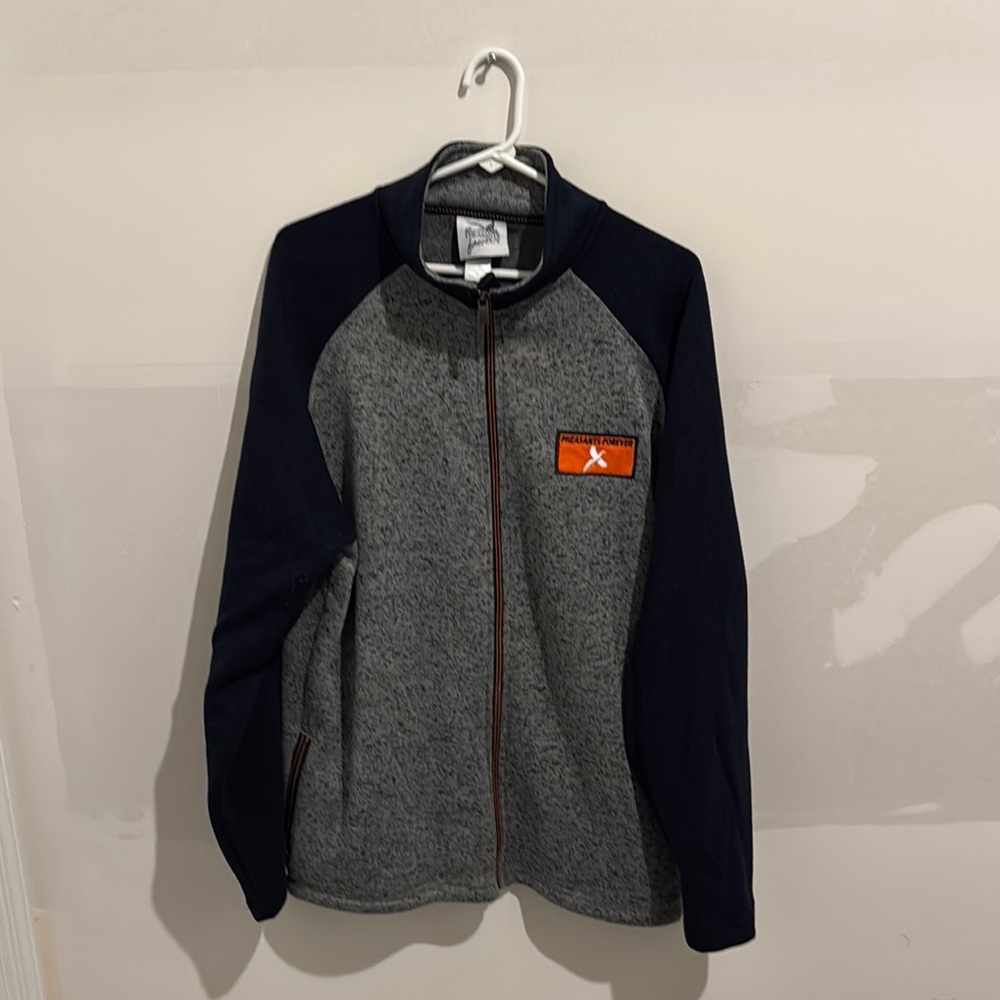 Gray and Navy Pheasants Forever Full-Zip Jacket